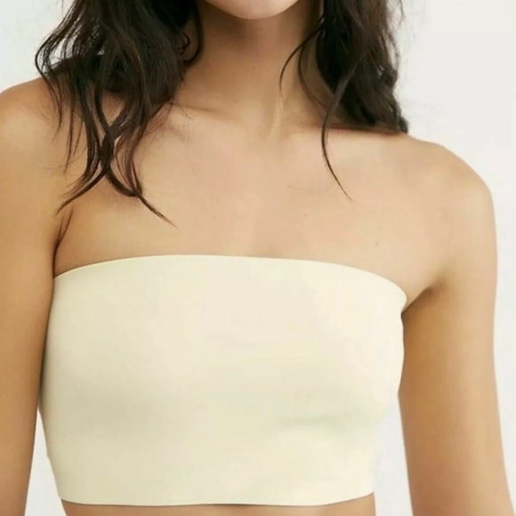 FREE PEOPLE Nina Bandeau Bralette Yellow OB946877 - Picture 7 of 7